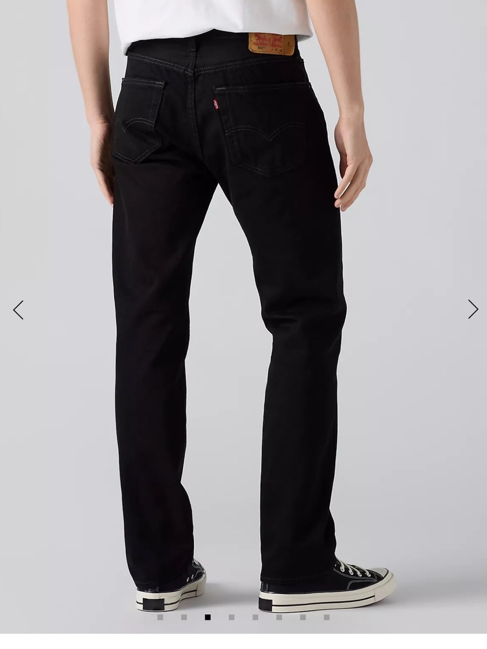 Levi's 501 Original Men's Jeans 32 x 32 Black 100% Cotton No Stretch Button Fly